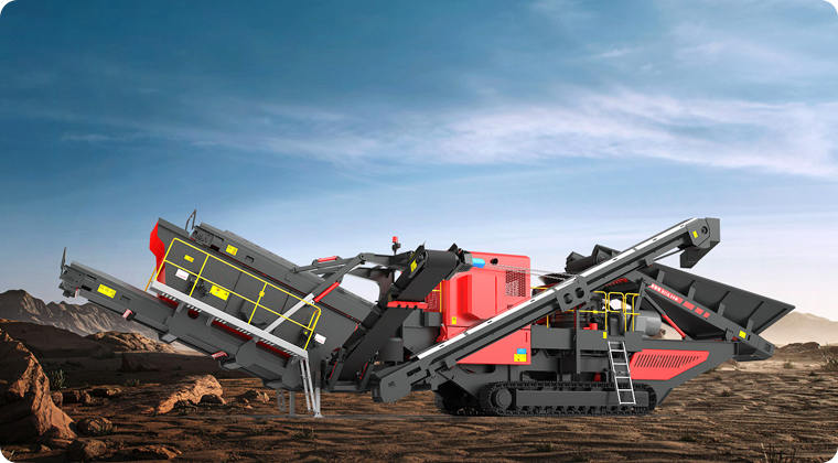 Wotetrack型履帶式移動破碎篩分站